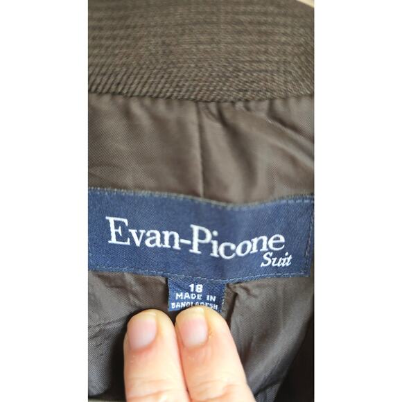 Evan Picone Suit Jacket & Skirt Women's Size 18 - Picture 3 of 10